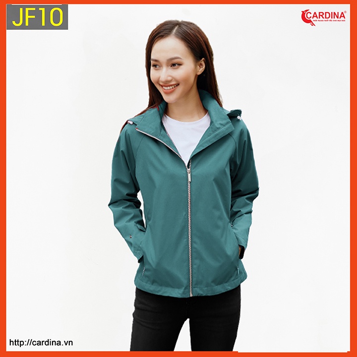 Áo JACKET nữ CARDINA chất gió chipu cao cấp 2 lớp chống nước kiểu dáng trẻ trung JF