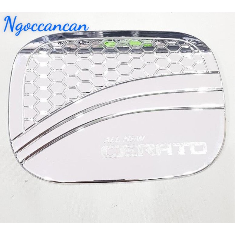 Ốp Nắp Xăng nhựa ABS mạ Crom Kia Cerato 2016 - 2019