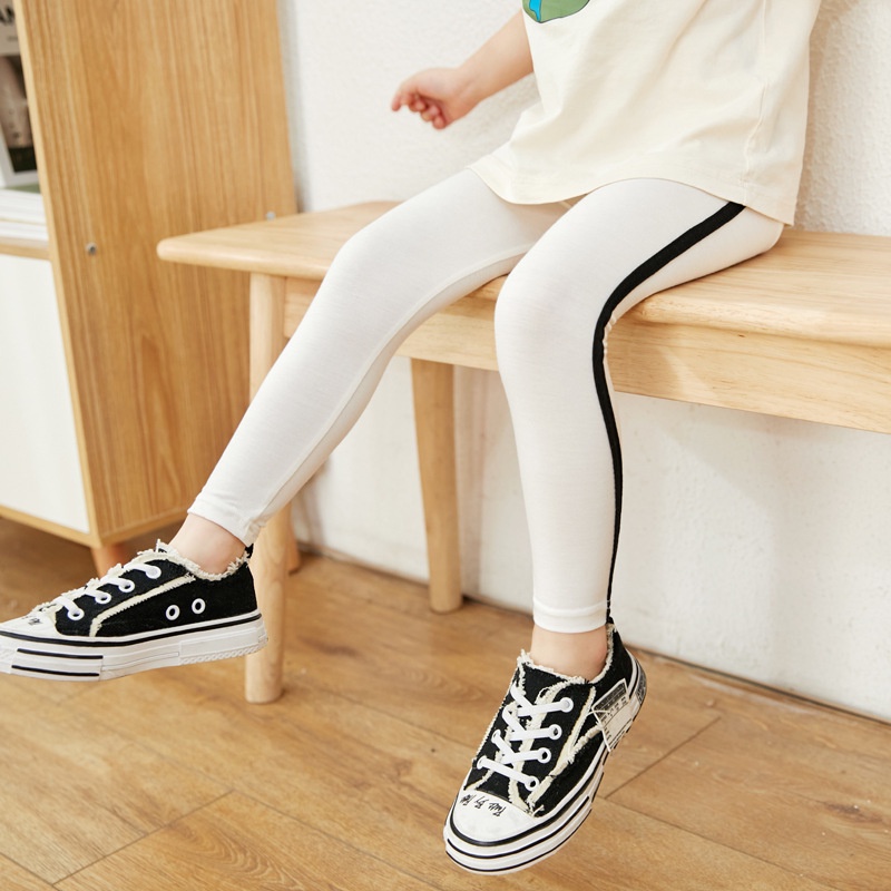 Quần Legging Dài Mỏng Mềm Mại Kích Thước 140-170 Thời Trang Hè Thu 2022 Cho Tuổi Teen