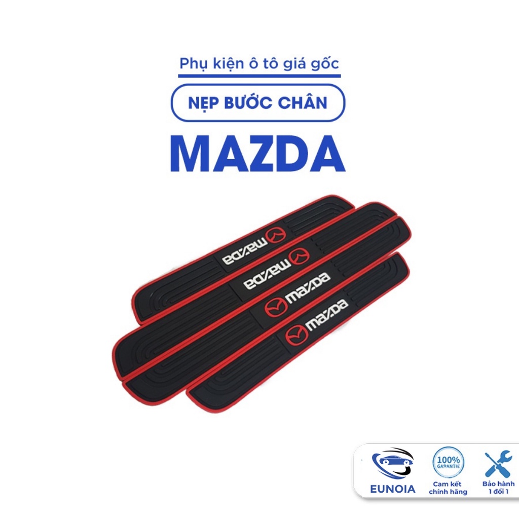 Nẹp chống xước cửa ô tô, Nẹp cửa bảo vệ bước chân cửa xe oto Mazda 2 3 6 CX3 CX5 CX8 BT50