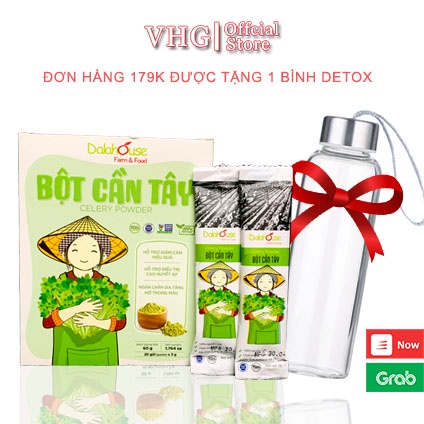 Bột Cần Tây nguyên chất dalahouse, hỗ trợ tiêu mỡ, đánh bay mỡ thừa sau sinh, giúp bạn thon gọn dáng vóc.