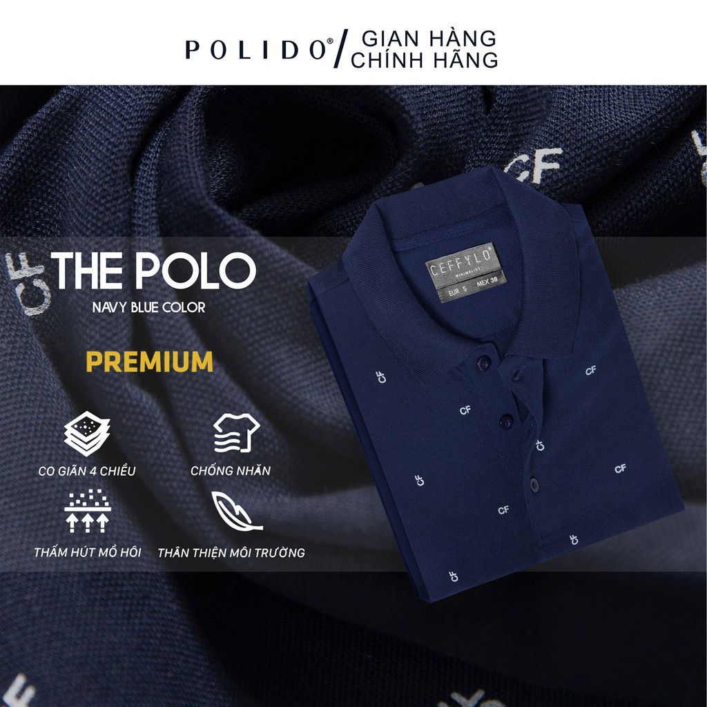 Áo Polo Họa Tiết In Tràn CEFFYLO Chất Liệu Chống Nhăn Co Giãn, Form Ôm Nhẹ Lịch Lãm | BigBuy360 - bigbuy360.vn