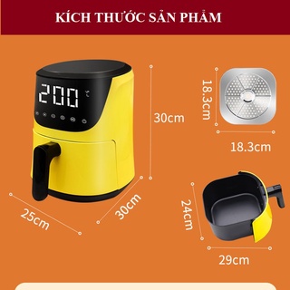 Nồi chiên không dầu CÁT Á - Nồi chiên không dầu đa năng cảm ứng, núm xoay cơ - Dung tích 5 lít - Bảo hành 12 tháng