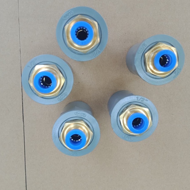 Đầu chuyển đổi từ ống PVC phi 27 sang nối nhanh 6-12mm