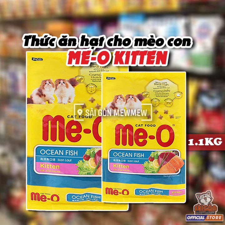 Hạt Me-O Kitten cho mèo con gói 1.1kg