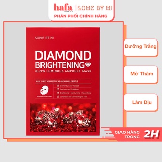 Mặt Nạ Giấy Giúp Dưỡng Trắng Da, Mờ Thâm Some By Mi Diamond Brightening Mask Sheet 25g _ Some By Mi Chính Hãng