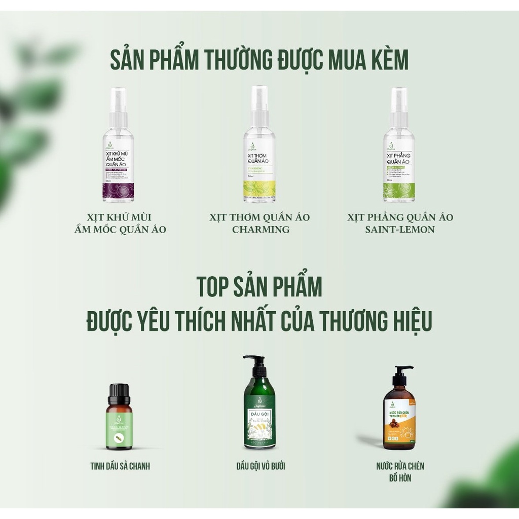 Xịt thơm quần áo khử mùi ẩm mốc JULYHOUSE