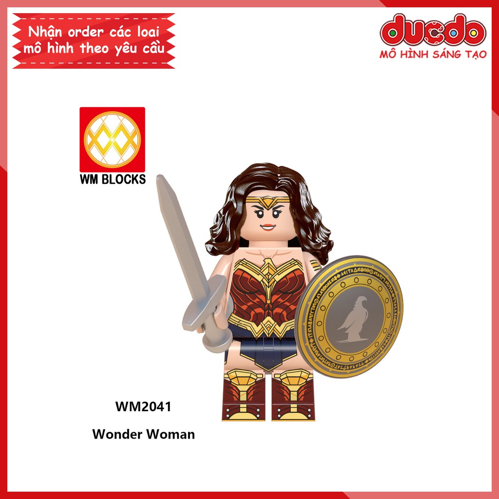 Minifigures Nữ thần chiến binh trong Wonder Woman 1984 - Đồ chơi Lắp ghép Xếp hình Mô hình Mini WM WM6100