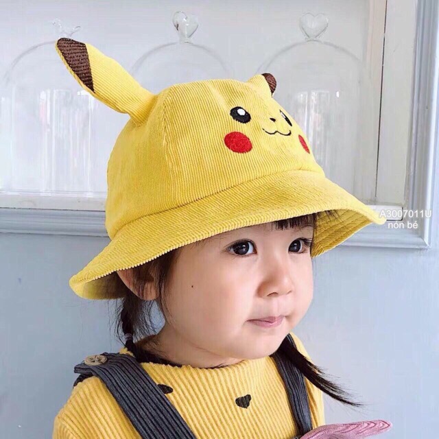 (SALE TẾT) Nón PIKACHU Hot Trend Cho Bé Yêu (Màu Vàng)