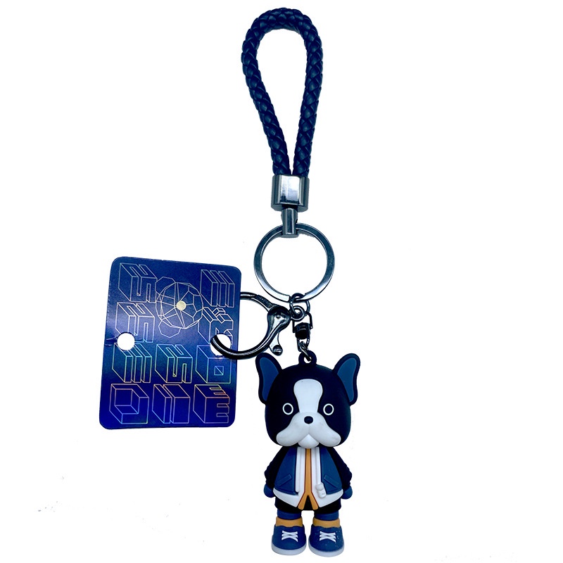 Móc Khóa Hình Chó Bull Hoạt Hình Dễ Thương Cho Cặp Đôi