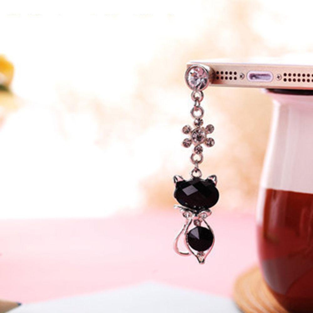 Mèo Glanes|Nút Bịt Chống Bụi Cho Điện Thoại|Nút Bịt Chống Bụi Cổng Tai Nghe 3.5mm Hình Mèo Dễ Thương