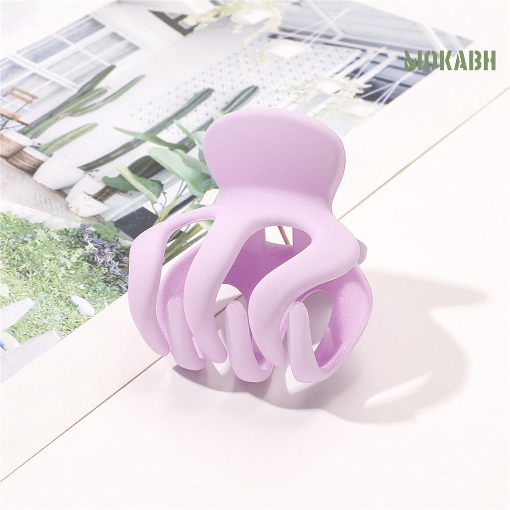 Kẹp Tóc Dạng Móng Vuốt Màu Trơn Đơn Giản Chống Trượt Chống Rơi