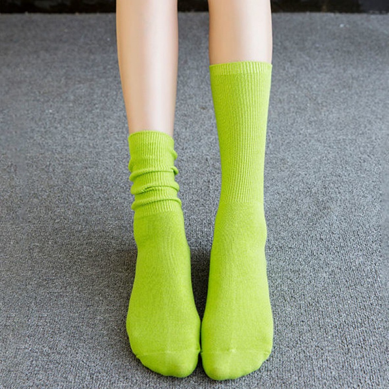 Tất Vớ Ống Cao Cổ Nhiều Màu Unisex Thấm Hút Mồ Hôi