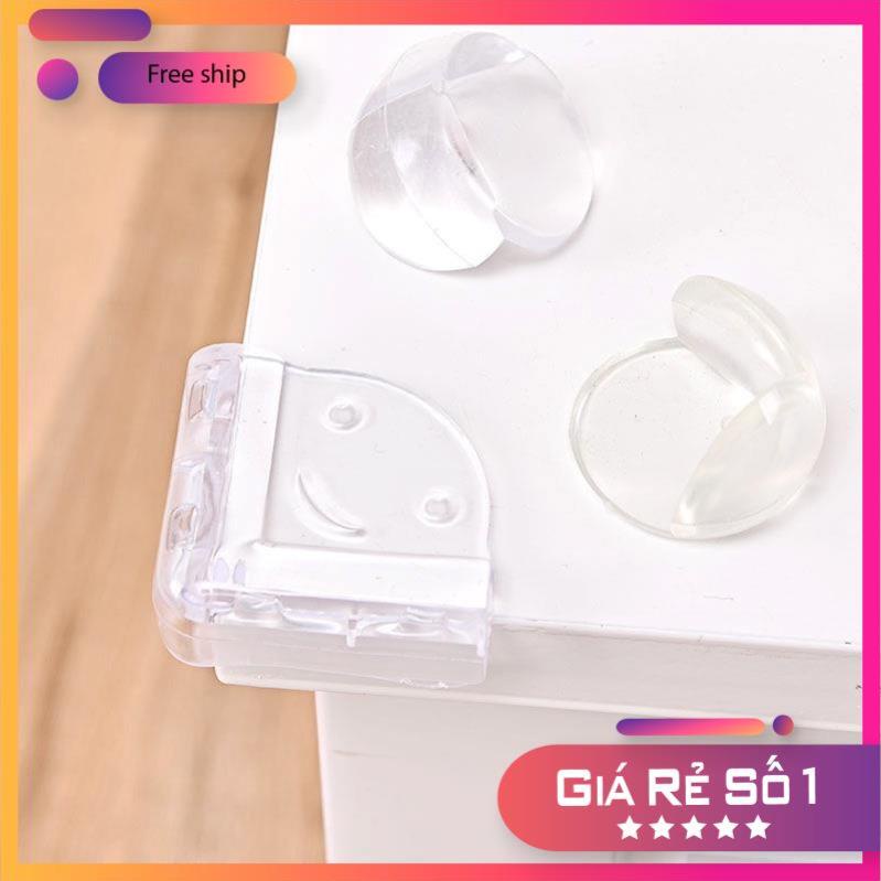 Bịt Góc Bàn, Bọc Cạnh Bàn Kính, Cạnh Tủ Vuông Bằng Silicon An Toàn Cho Bé