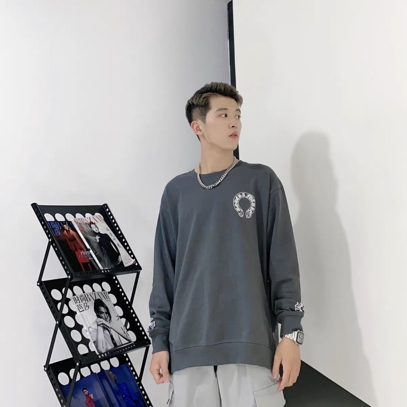 Áo sweater Chrome hearts nam nữ cao cấp khoá sườn