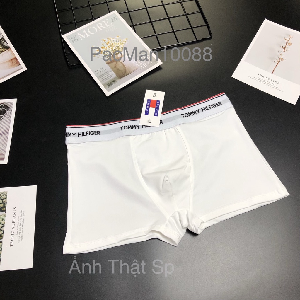 Combo 4 quần lót nam tomy thun lạnh boxer,set 4 quần sịp đùi nam pha lụa cao cấp vải mềm mịn thoáng khí ZC36A