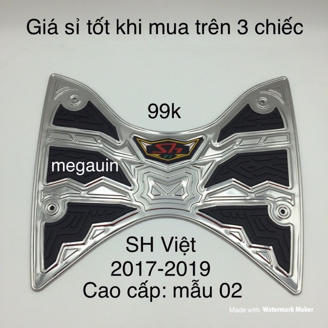 THẢM ĐỂ CHÂN INOX CÁC LOẠI XE (VISION, LEAD, SH MODE, SH )