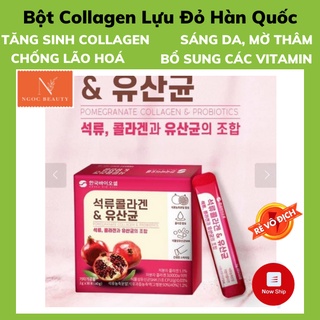 Bột collagen uống, chống lão hoá, mờ thâm, lựu đỏ Hàn Quốc
