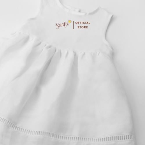 Váy Cho Bé Gái SAOLA KIDS Công Chúa Trắng Elsa Xinh Đẹp Gracie Dress Cho Trẻ Em 1,2,3,4,5,6 tuổi - DRL013