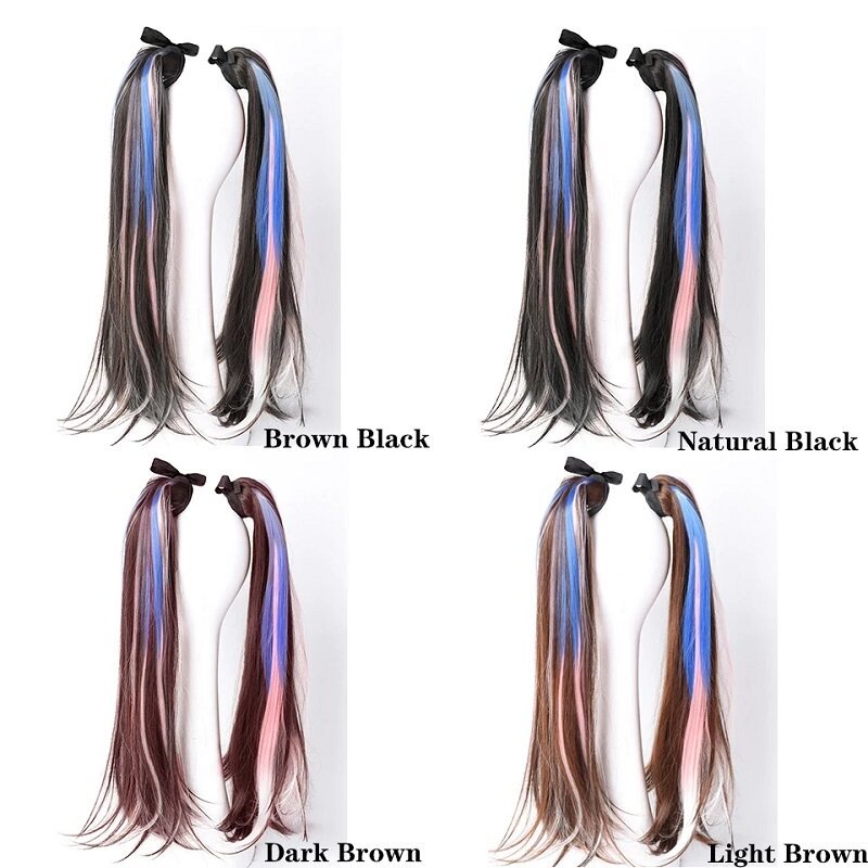 Tóc Giả Đuôi Ngựa Dài 22 Inch Nhiều Màu Thời Trang Cho Nữ