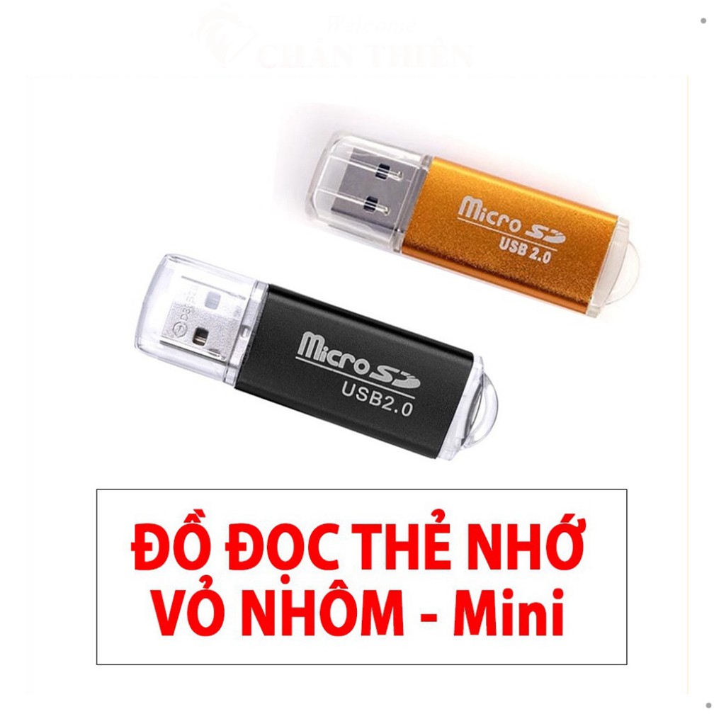 Đầu lọc thẻ nhớ USB 2.0 Vỏ Nhôm bền bỉ GIAO MÀU NGẪU NHIÊN