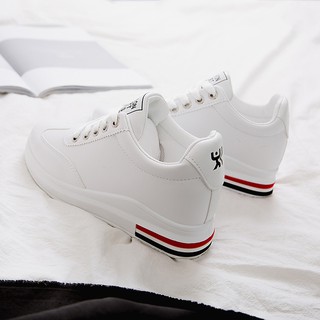 Giày đế độn trắng, giày bata trắng, Giày sneaker nữ