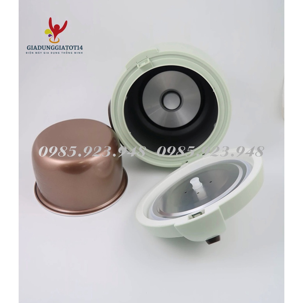 Nồi Cơm Điện mini NKMedia/ Cuckoo-  Dung tích 1L nấu được cho 2 người ăn, kiểu dáng Con Lợn Siêu Đáng Yêu, BH 12 tháng