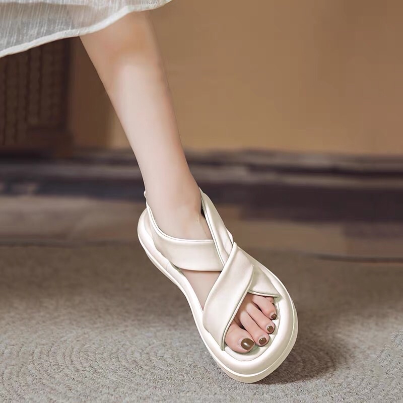 Dép sandal Xoắn Chul nữ da mềm Cao Cấp