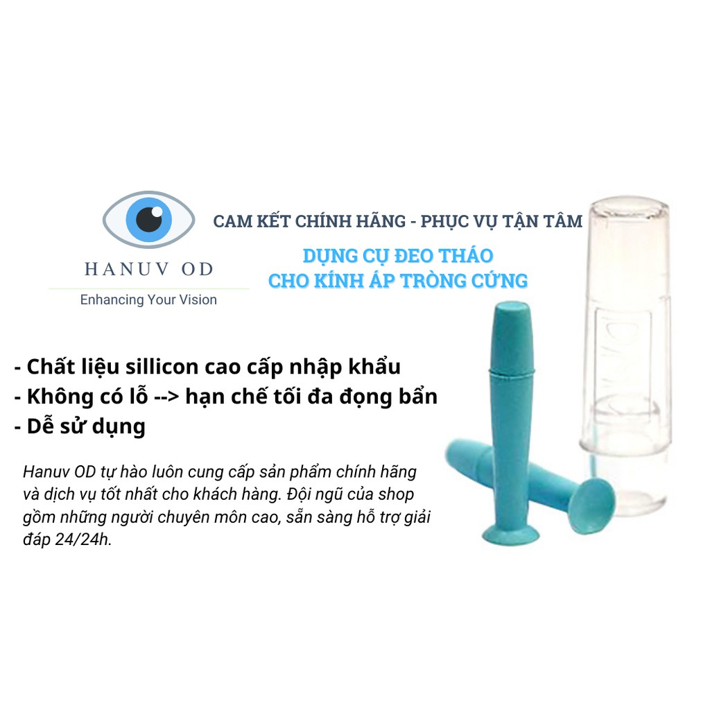 DỤNG CỤ ĐEO THÁO KÍNH ÁP TRÒNG CỨNG SILLICON CAO CẤP từ MỸ