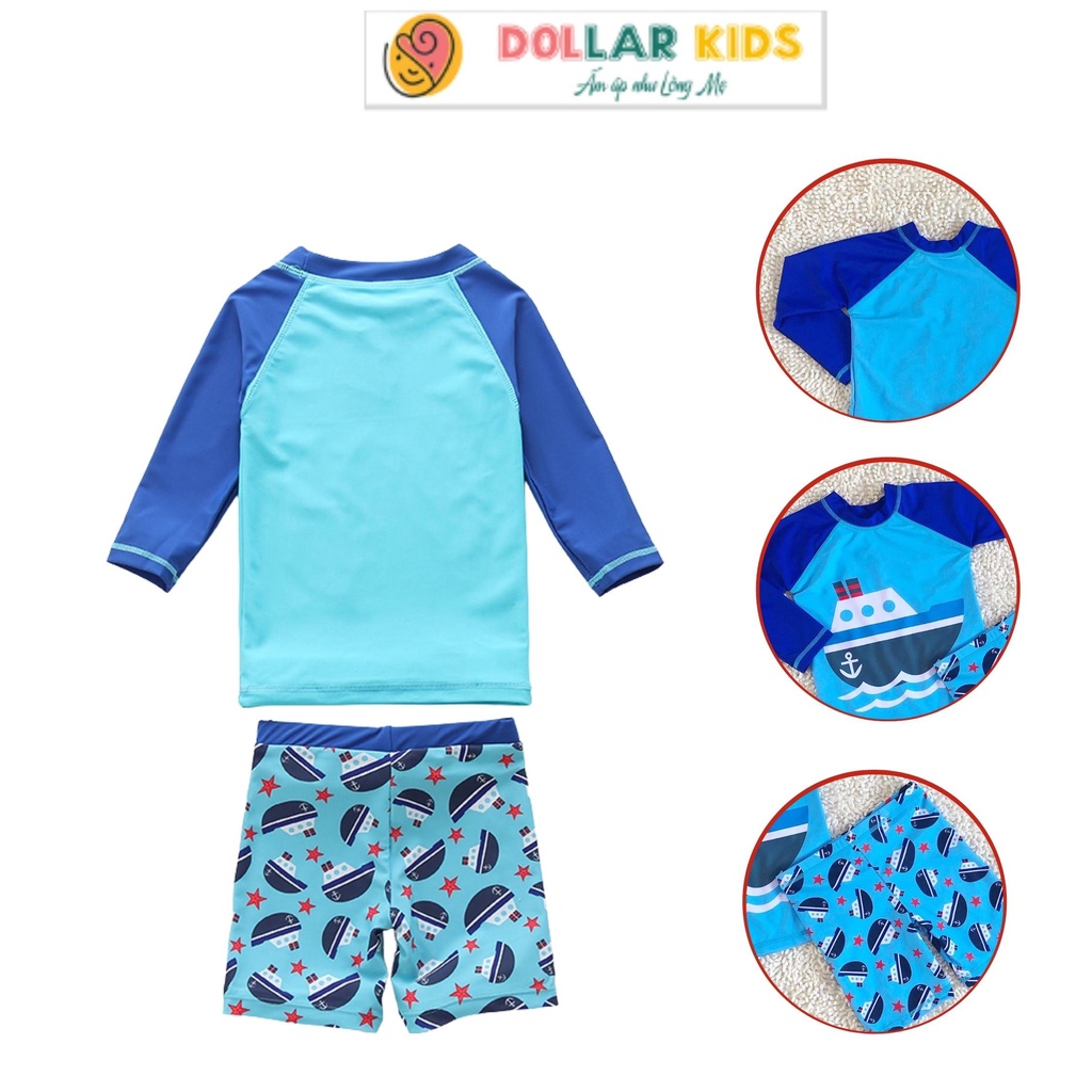 Đồ bơi trẻ em dollarkids in dễ thương dành cho bé trai từ 10kg đến 46kg - ảnh sản phẩm 3