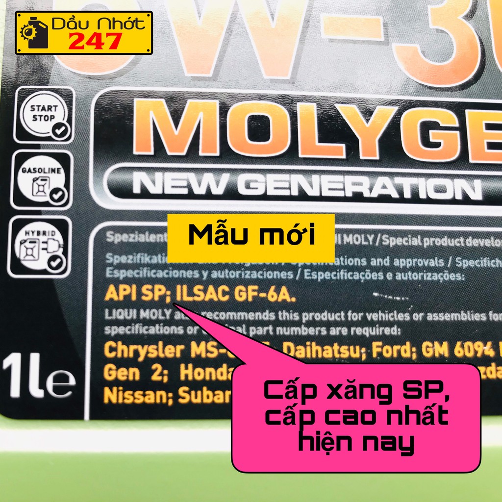 (Mẫu mới SP) Dầu Nhớt Xe Tay Ga Liqui Moly 5w30 MolyGen 1L Liqui Moly