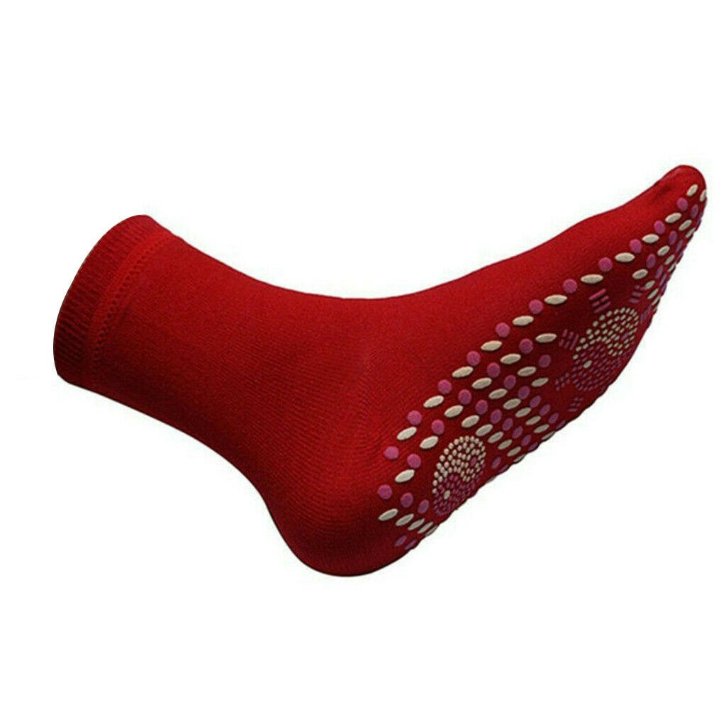 Vớ Sức Khỏe Tự Sưởi Ấm Từ Tính Vớ Massage Cây Ngải Unisex JULYSTAR