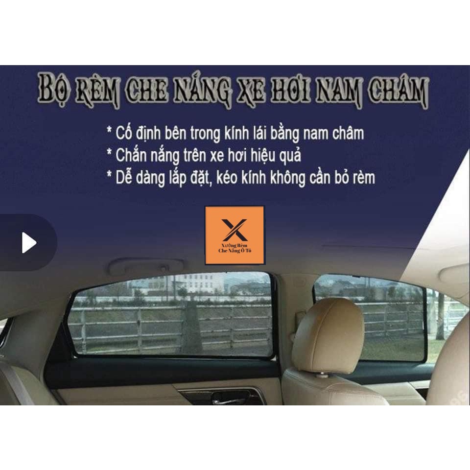 Rèm che nắng ô tô NAM CHÂM theo xe ⚡FREE SHIP - MỚI NHẤT⚡ - Combo 4 tấm chắn nắng - HÀNG LOẠI 1 DÀY DẶN VIỆT NAM
