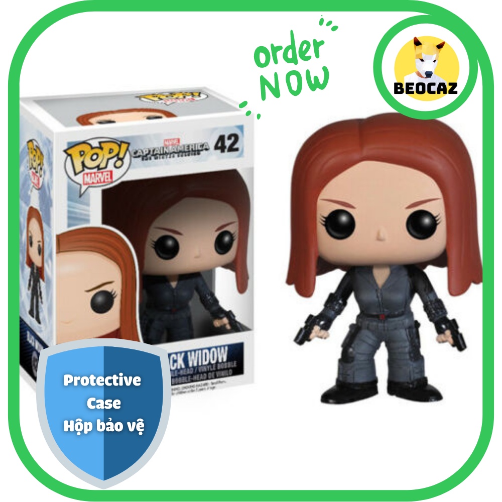 [Ship Hỏa Tốc][Full Box] [Tặng Tặng Hộp Bảo Vệ] Mô hình Funko nhân vật Black Widow Góa Phụ Đen phiên bản chiến đấu 42