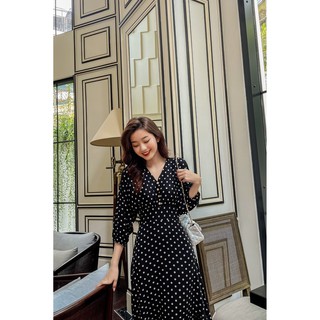 OLV - Đầm Polka Dot Midi Dress