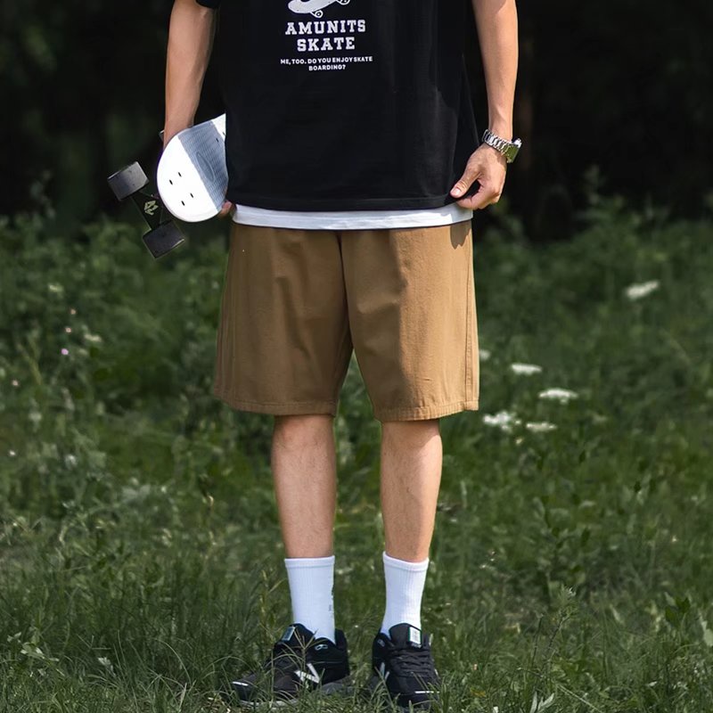 【M-4XL】Quần ngắn ống rộng Nhiều Túi Phong Cách Hip Hop Chống Mài Mòn Thời Trang Mùa Hè Cho Nam