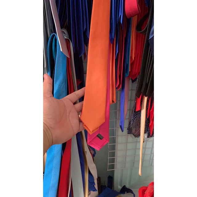 Cà vạt nam dây kéo - cà vạt bản nhỏ 5cm dây kéoTH