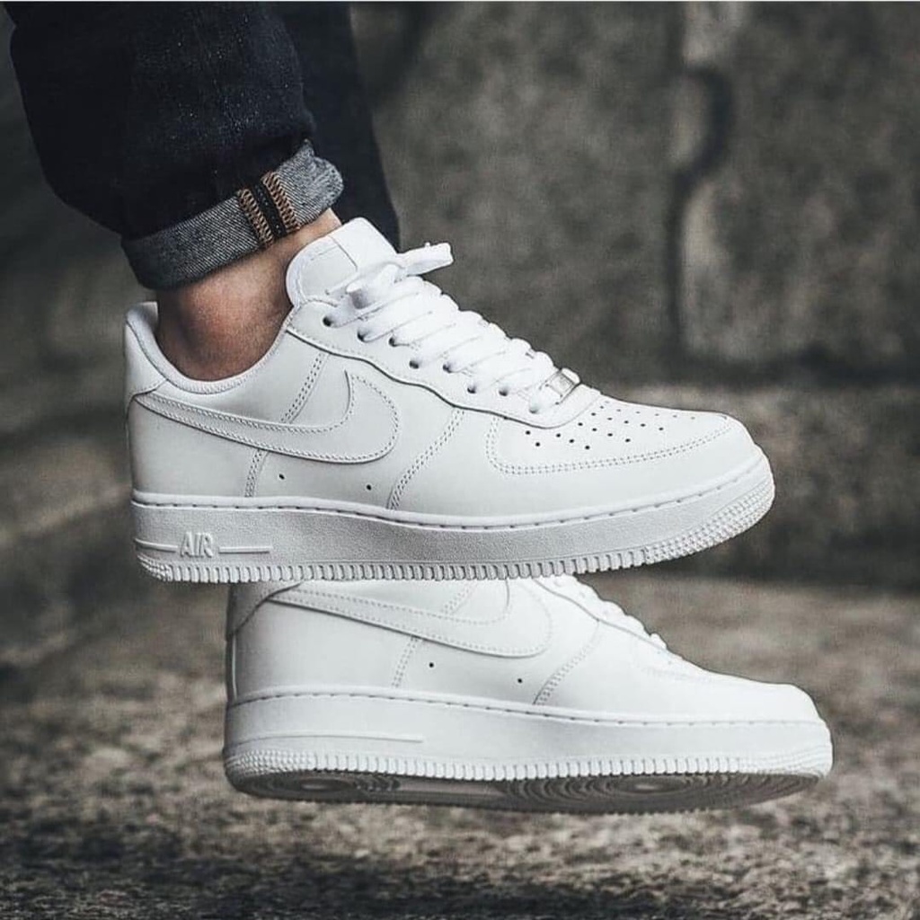 Giày_Nike AF1 Trắng, Giày_Nike Air Force 1 Full Trắng Cao Cấp Full Size Nam Nữ ( Full BILL BOX )