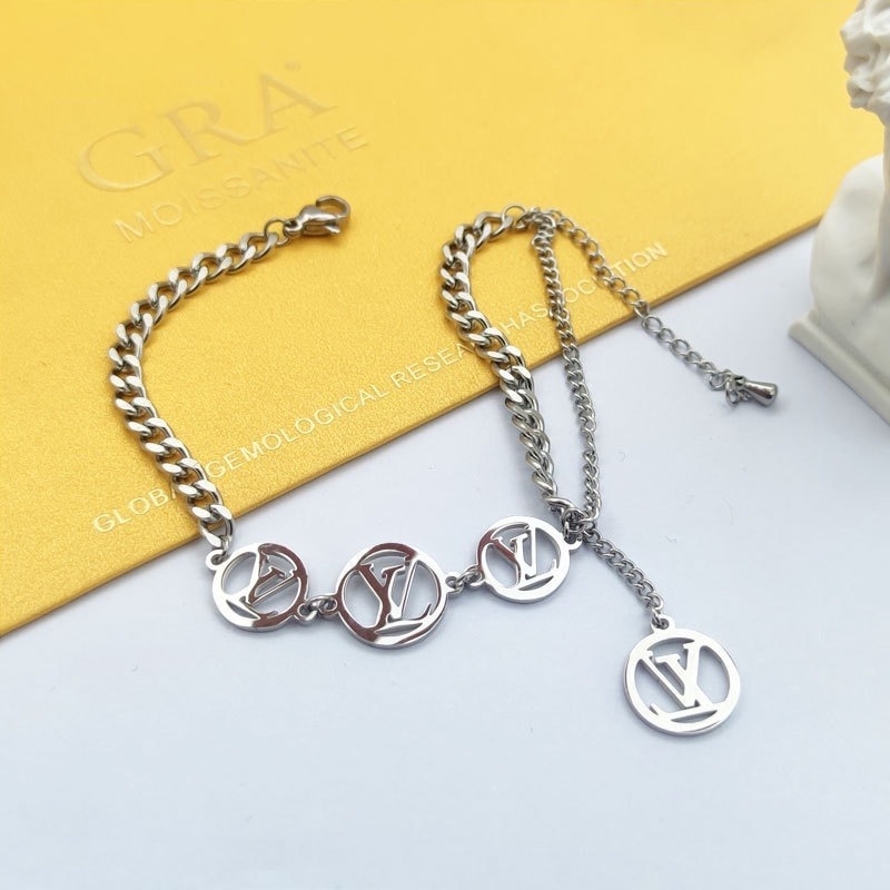 Vòng Tay Thép Titan Mạ Vàng 18K Thiết Kế Đơn Giản Thời Trang Cao Cấp Cho Nữ
