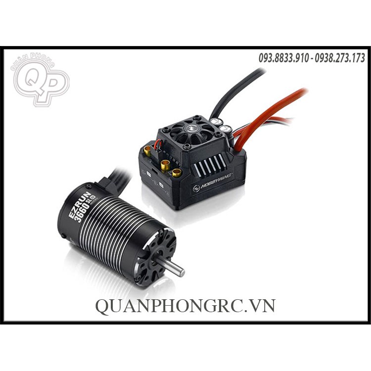 Hobbywing EzRun COMBO-MAX10-3652SL-4000KV EzRun MAX10 60A ESC + EzRun 3652 G2 4000KV Brushless Motor for 1/10 Car and Tr