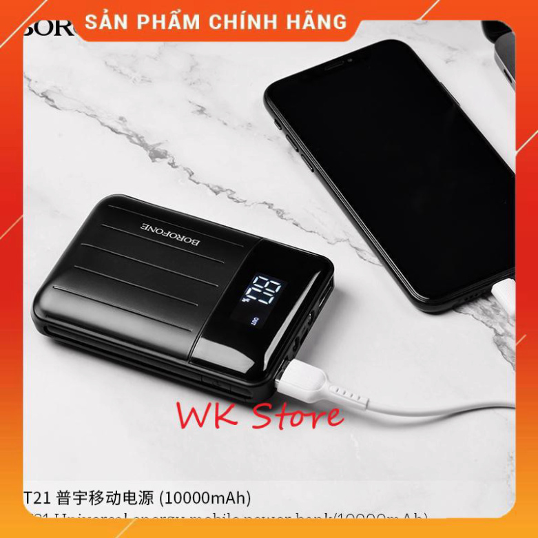 Sạc dự phòng siêu nhỏ gọn Borofone BT21 10.000 mAh chính hãng (BH 1 năm) Puki shop