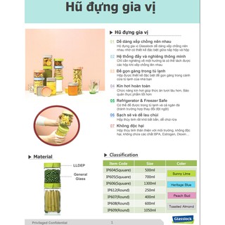 Hộp thủy tinh Glasslock IP608 600ml