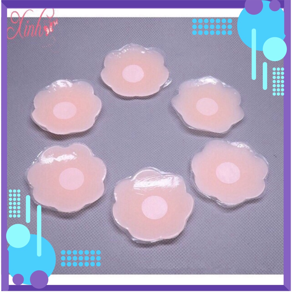 [FREESHIP] Hộp 4 Đôi Dán Đầu Ti, Nhũ Hoa Silicon Siêu Mềm