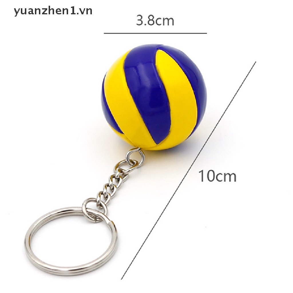 Móc Khóa Hình Quả Bóng Chuyền Mini Bằng Nhựa PVC