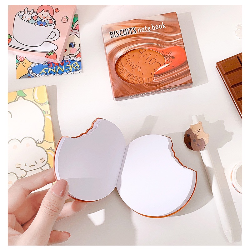 Sổ Ghi Chú Hình Sô Cô La Hoạt Hình Dễ Thương Nhỏ Gọn