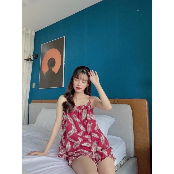 ĐỒ BỘ 2 DÂY LỤA CUTE LẮM LUÔN