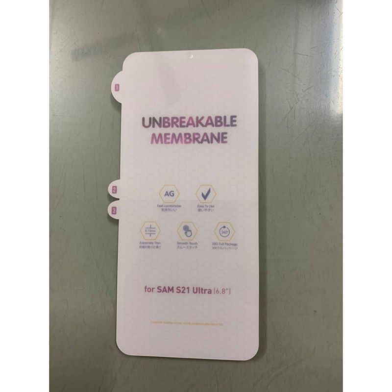 Miếng dán PPF Samsung S21/S21 plus/S21 ultra nhám chống bám vân tay.