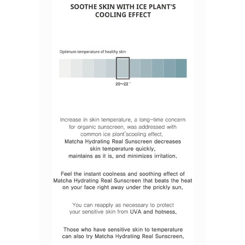 Matcha Hydrating Real Sun Screen 50ml