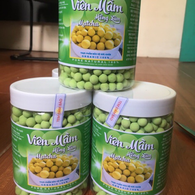 Viên mầm đậu nành matcha trẻ hóa da, chống rụng tóc, ung thư, các bệnh tim mạch