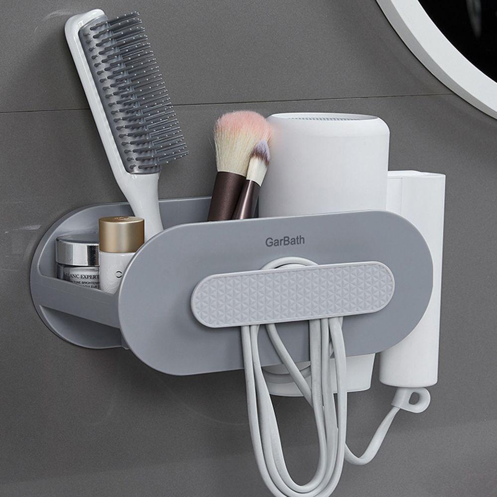 Giá Đỡ Lược Sấy Tóc Sức Chứa Lớn Chống Nước Chống Ẩm Không Cần Khoan